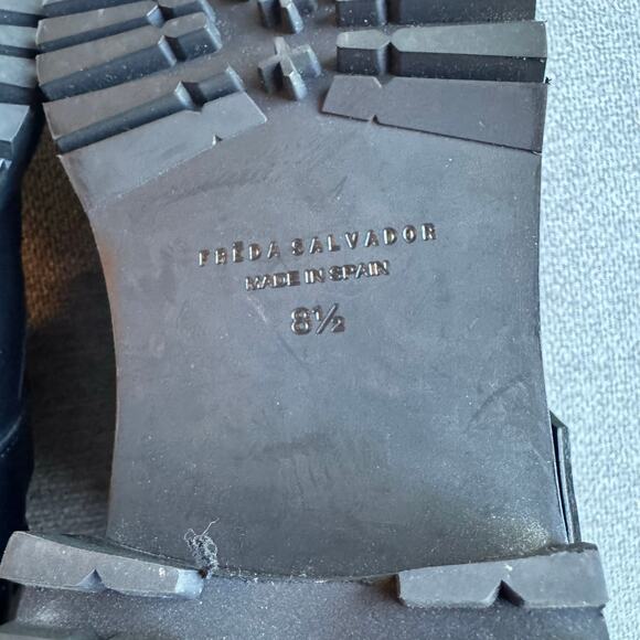 Freda Salvador Athena Sheaarling Leather Moto Boot Boho Women's Sz 8.5 - Picture 12 of 15